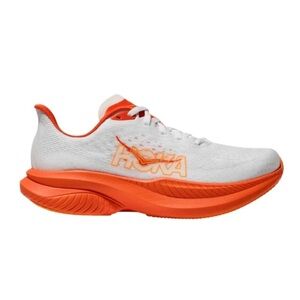 NWB Hoka Mach 6 Running Shoes Frost/Lava Size 6